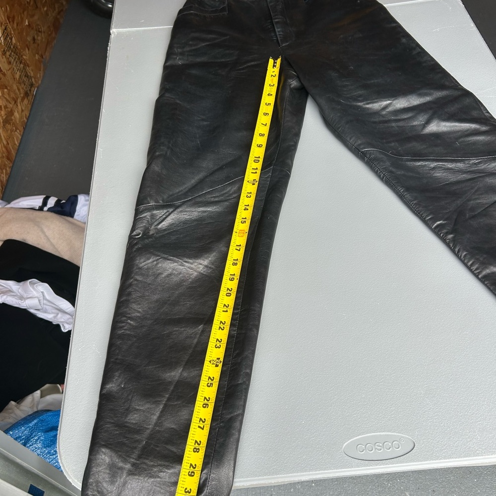 Vakko Black Leather Trousers - Picture 13 of 15